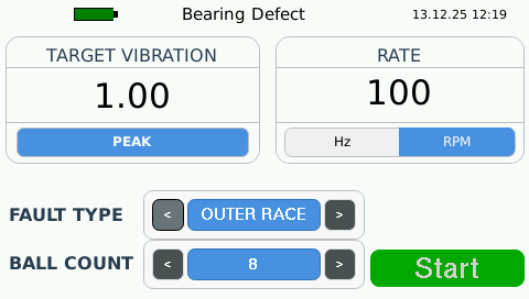 Bearing Fault Simulator