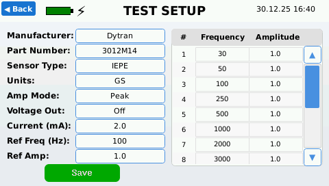 Vibration Sensor Automatic Testing