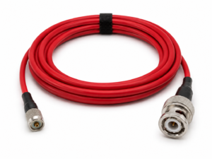 3 ft Red Low-Noise Cable, 10-32 to BNC